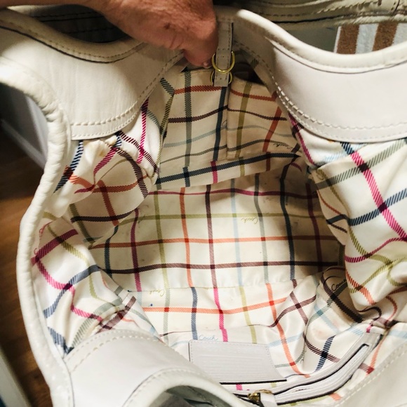 Authentic COACH TATTERSALL ERGO PLEATED LEATHER BAG HOBO - Picture 13 of 16